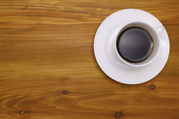 Obraz na płótnie Canvas a cup of black coffee