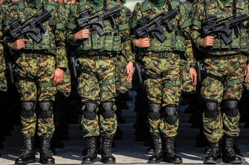 Special army force unit full equipped