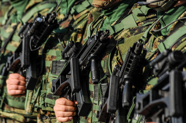 Special army force unit full equipped