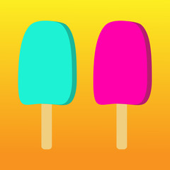 Ice cream on pallets.