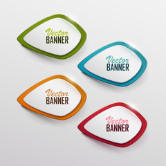 Vector banners set. 