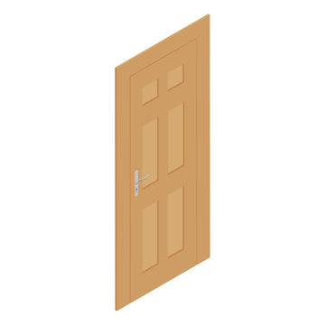 Isometric door vector