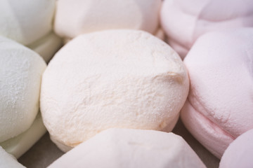 Fototapeta na wymiar Sweet marshmallow closeup