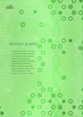 Abstract molecules medical background. Eps10 Vector illustration.
