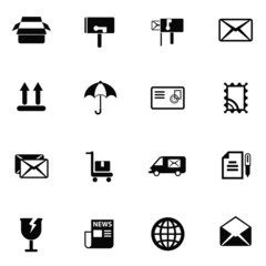 post service icon set