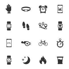 Fototapeta premium monitoring apps icon set