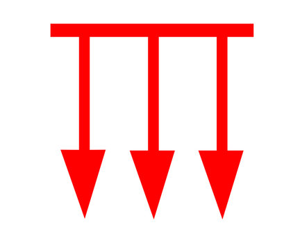 Profitti in calo o in crescita - cartellonistica rossa