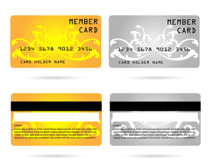 member card, business VIP card, design for privilege member,vector