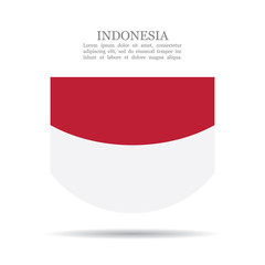 Indonesia national flag vector icon
