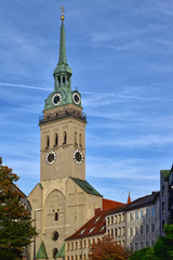 Kirchturm der Kirche Sankt Peter - München (Alter Peter)