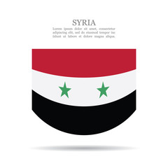 Syria national flag vector icon
