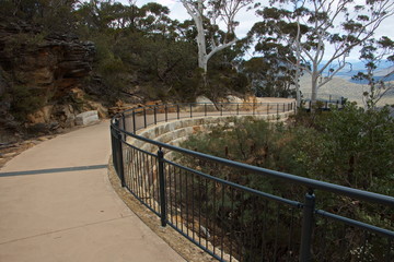Fototapeta na wymiar Aussichtspunkt in Katoomba in Blue Mountains in Australien