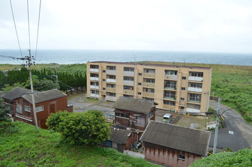 長崎県長崎市 池島  炭鉱 アパート 廃墟 Nagasaki city Ikeshima Coalmine apartment ruins