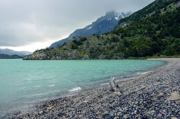 Lago Nordenskjold in Torres del Paine national park in Chile, Patagonia