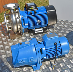 New motor pump and compressor outdoor