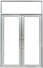 glass door of building with copy space