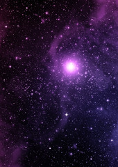 galaxy in a free space