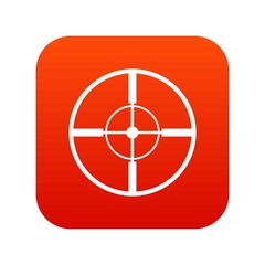 Aim icon digital red