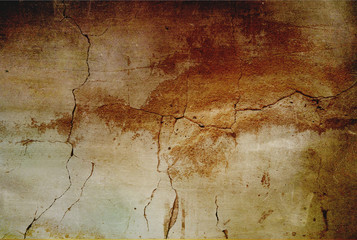 Grunge wall background with cracks