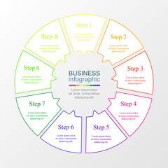 Vector infographic template.