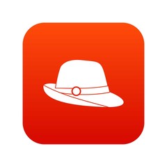 Hat icon digital red