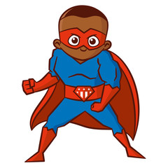 Superhero boy Cartoon character