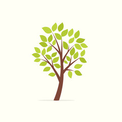 Obraz premium green tree icon
