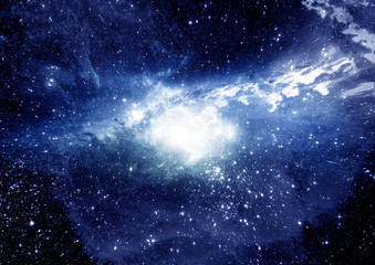 Obraz premium galaxy in a free space