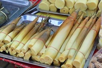 Bamboo shoot at street food