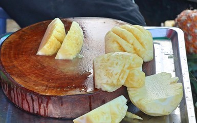 pineapple at street food