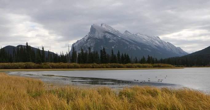 Mount Rundle near Banff, Alberta 4K