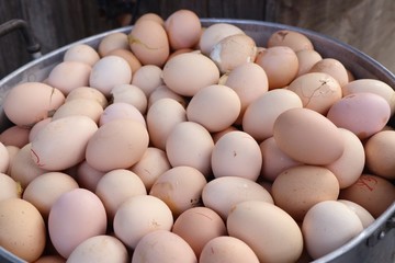 Boiled egg at street food
