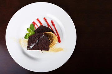 piece of chocolate pie