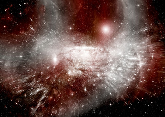 galaxy in a free space