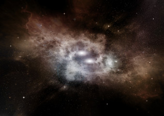 galaxy in a free space