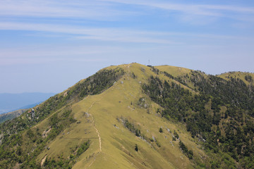 徳島県　次郎笈頂上からの風景