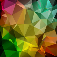 Dark Multicolor vector triangle background design. Geometric Triangular Abstract Modern Background.