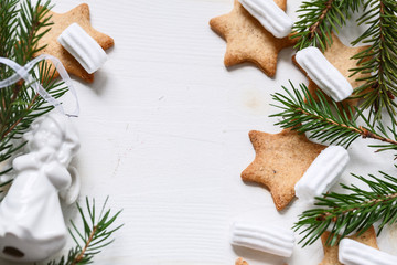 Christmas or new year gingerbread cookies