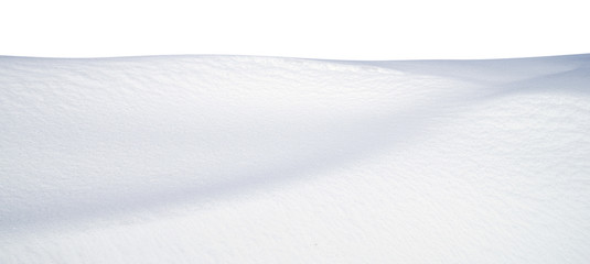 Naklejka premium snow isolated on white