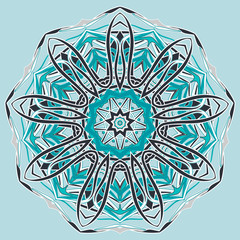 Arabic Colorful Mandala. Ethnic tribal ornaments