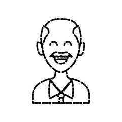 Businessman smiling cartoon icon vector illustration graphic design