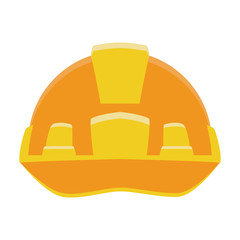 Construction helmet security icon vector illustration graphic design