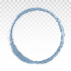 Water splash circle. Vector illustration EPS 10