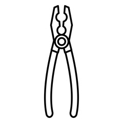 Plier construction tool icon vector illustration graphic design