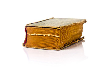 old book on white background for isolation