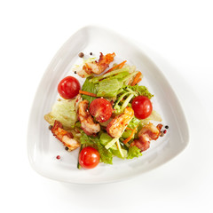 Menu of restaurant on white