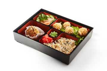 Menu of restaurant on white