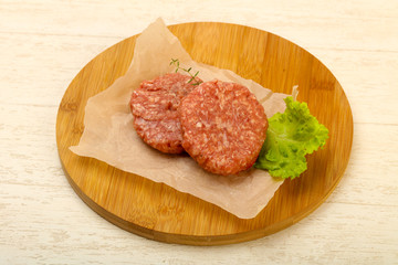 Raw cutlet