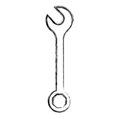 Wrench construction tool icon vector illustration graphic design