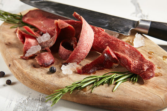 Large piece of beef stew with seasoning